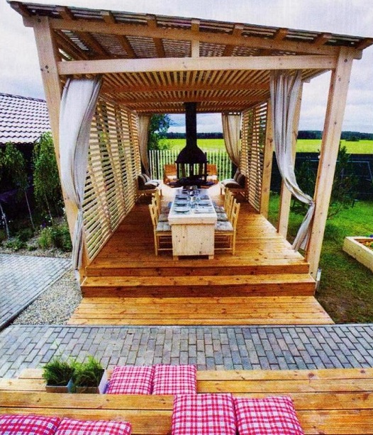 Терраса на даче-своими руками. Мастерим террасу. Чертежи террасы-фоторепортаж